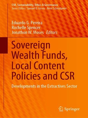 cover image of Sovereign Wealth Funds, Local Content Policies and CSR